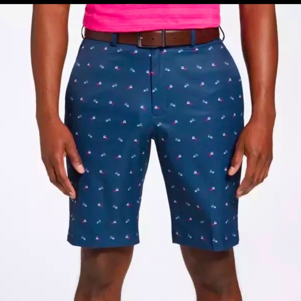 NWT Men's Walter Hagen Perfect 11 Majors Golf Shorts Size 30 Navy‎ Inseam 10”